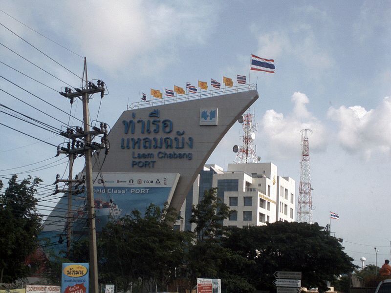 Laem Chabang port in Chonburi