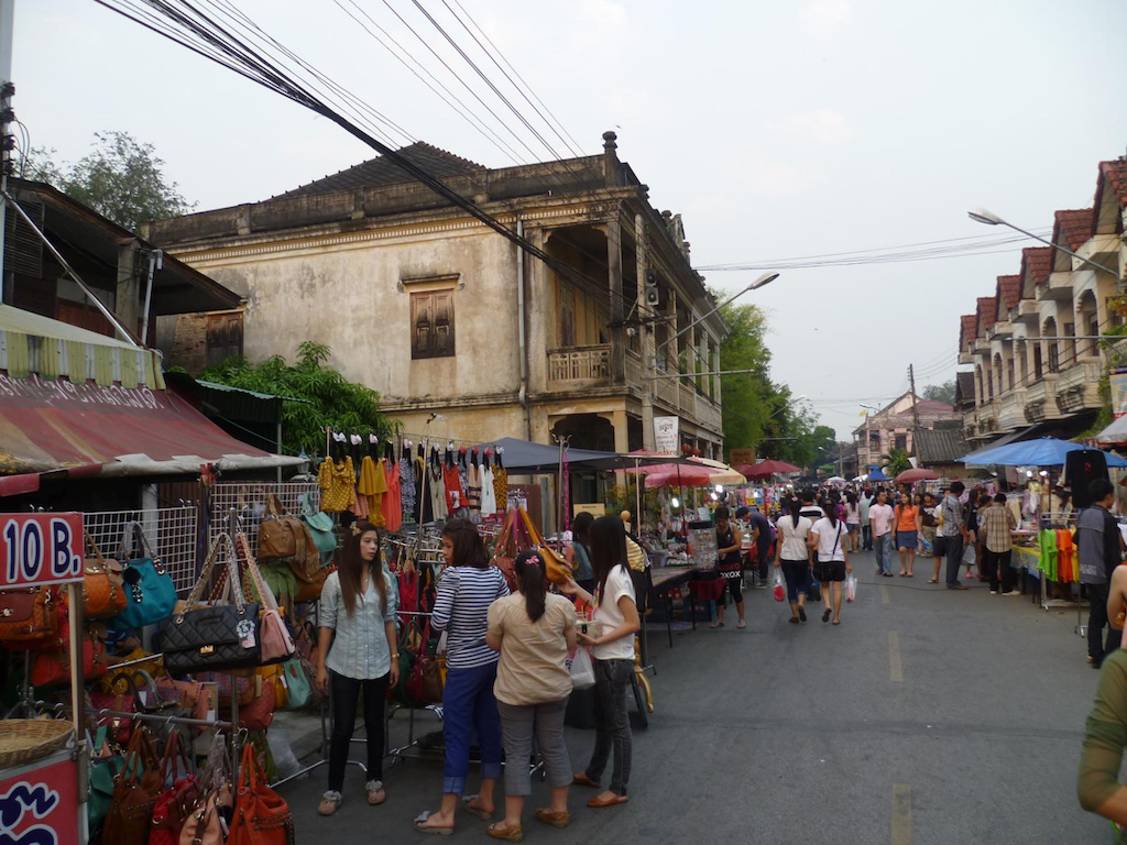 Lampang night market Thailand