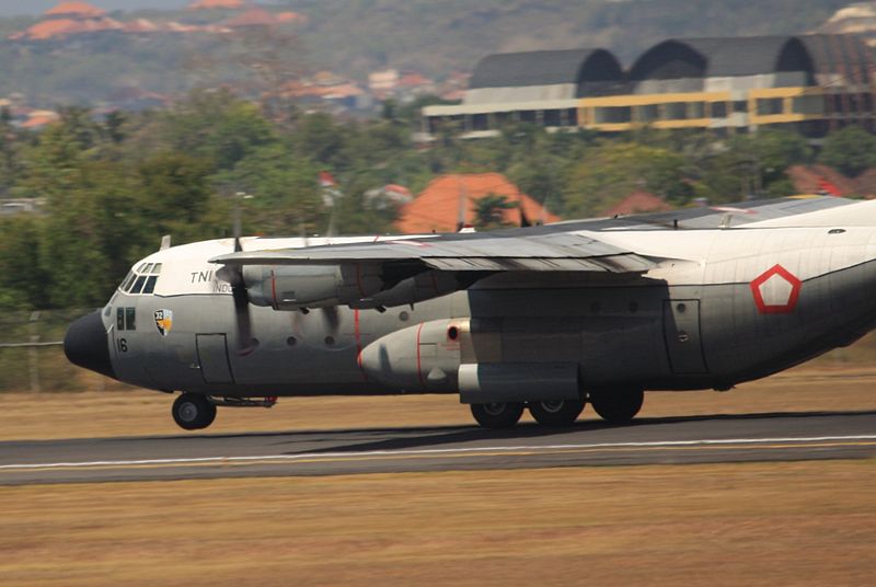 Lockheed Hercules A 1316 Indonesian Air Force plane