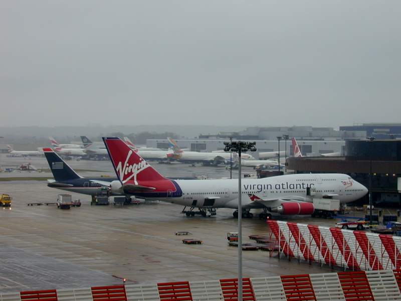 Virgin Atlantic Boeing 747 at London Gatwick Airport, United Kingdom