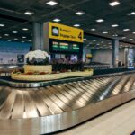 Luggage Conveyor Inside Suvarnabhumi Airport in Samut Prakan