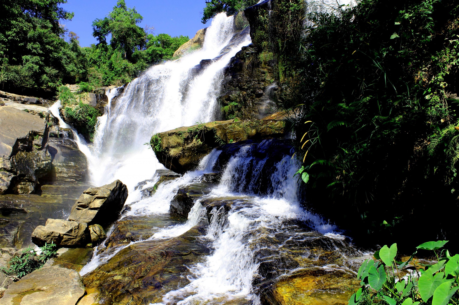 Mae Klang Waterfall at Doi Inthanon National Park, Chiang Mai