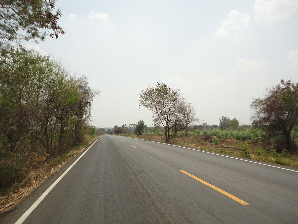 A road in Maha Sarakham
