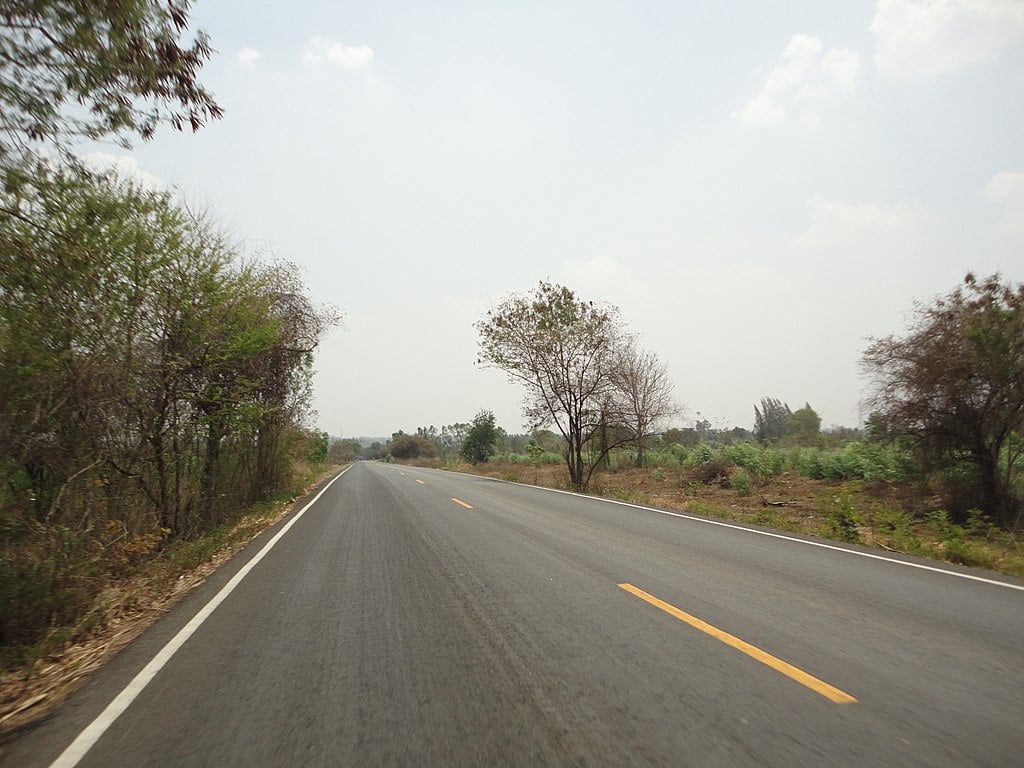 A road in Maha Sarakham