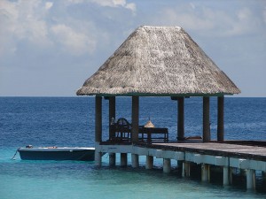 Paradisiacal view of Maldives