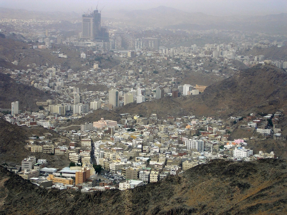 Mecca viewed from Jabal Nur
