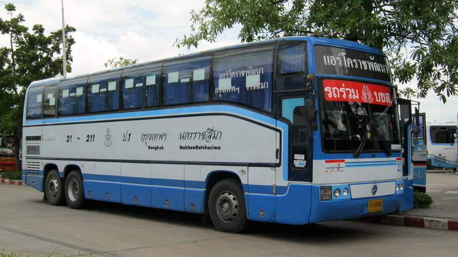 Mercedes Benz bus at Nakhon Ratchasima bus teminal.
