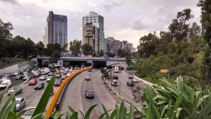 Mexico City traffic jam