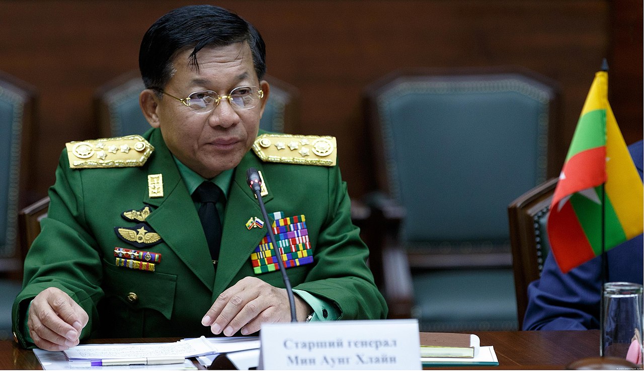 Myanmar Military Junta leader Min Aung Hlaing in June 2017