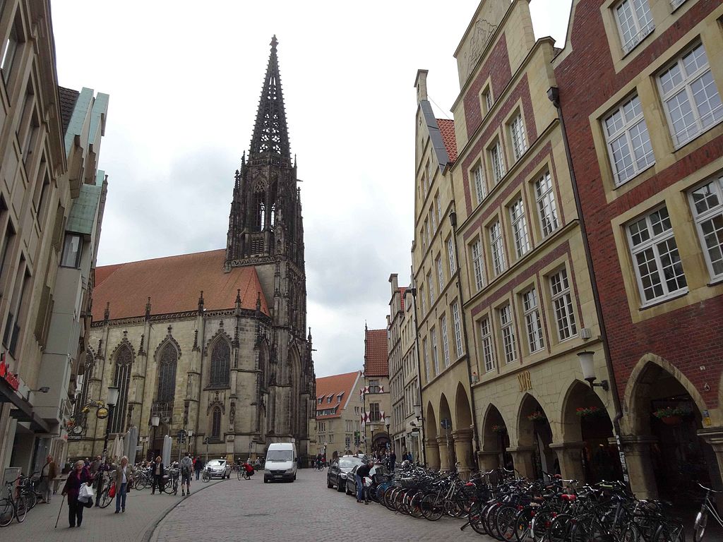 Street in in Münster, Germany