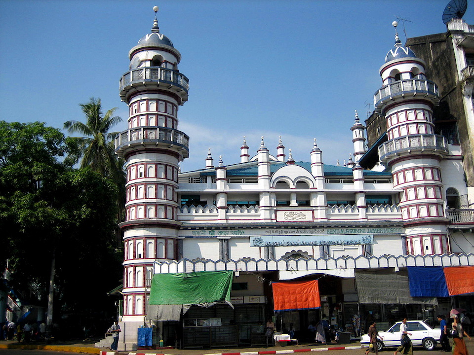 Bengali Sunni Jameh mosque in Yangon, Myanmar