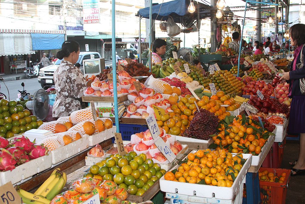 Na Klua market in Bang Lamung District, Pattaya, Chon Buri
