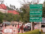 National Road 48 on the Thai-Cambodian border in Pak Khlang Commune, Koh Kong Province, Southwest Cambodia.