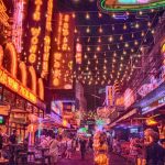 Bars and pubs in Soi Cowboy, just next to Terminal 21, Bangkok
