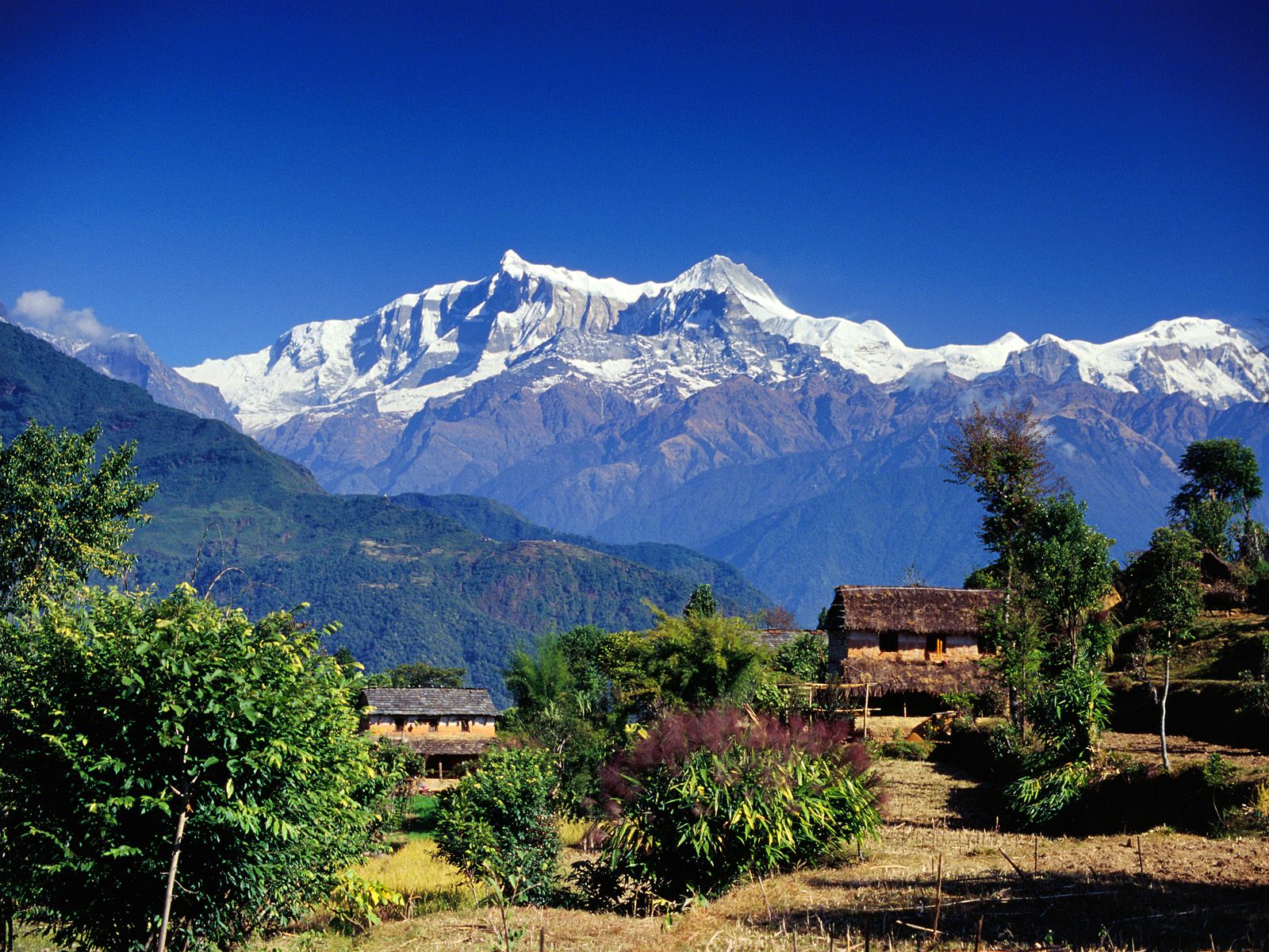 Village in Annapurna Range (Pokhara), Nepal