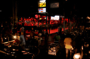 Night life in Pattaya, a beer bar near Walking Street