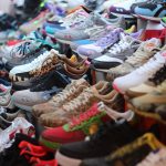 Nike brand sneakers together with other brands