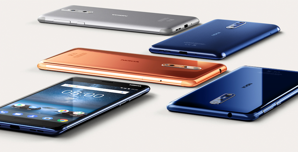 Nokia 8 smartphones