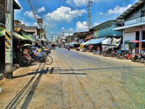 Road in Amphoe Non-Sung, Korat