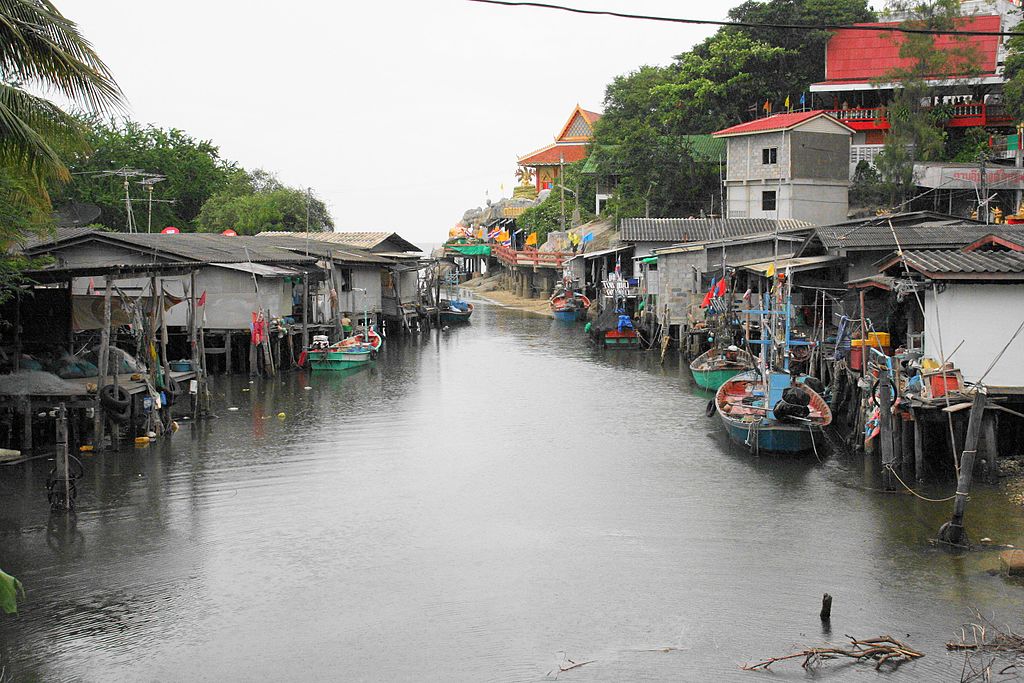 Nong Kae canal in Hua Hin District