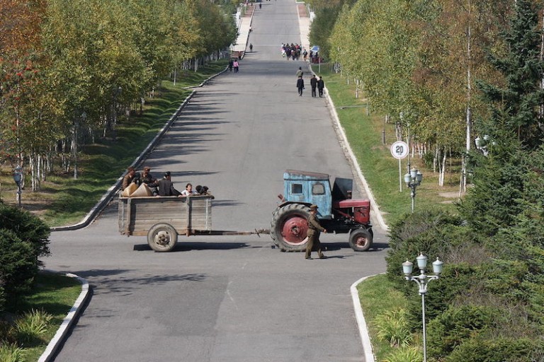 Farmers in North Korea