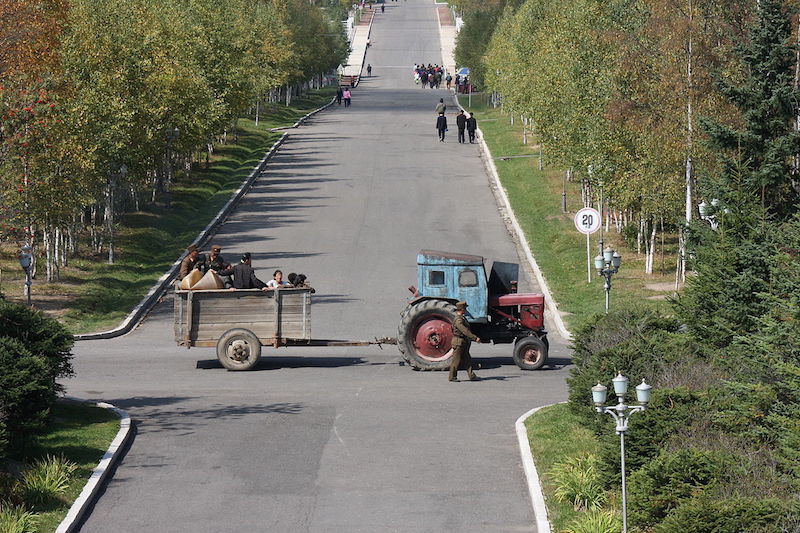 Farmers in North Korea