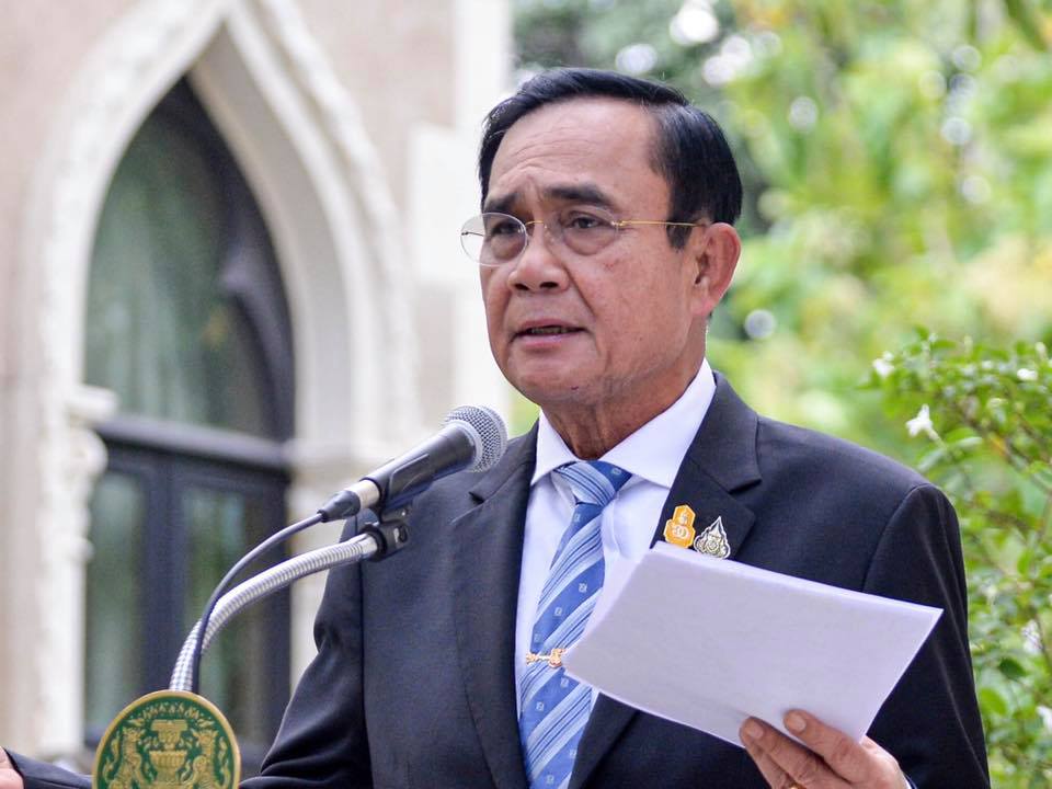 Prime Minister Prayut Chan-o-cha at the Government House