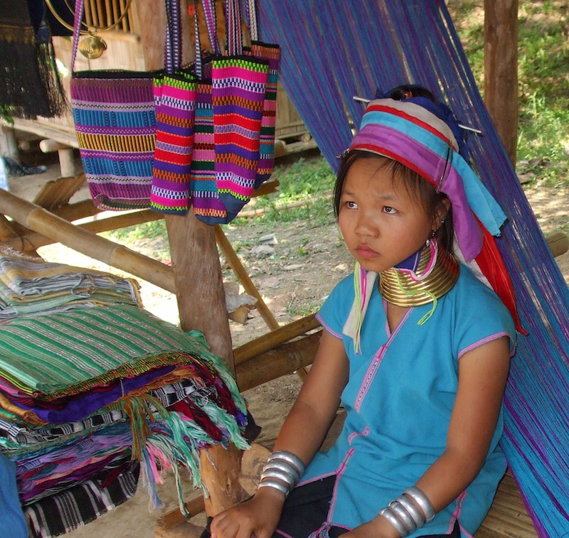 Long neck girl in Baan Tong Luang, Chiang Mai