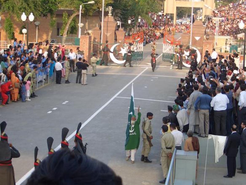 Wagah Border in Lahore, Pakistan