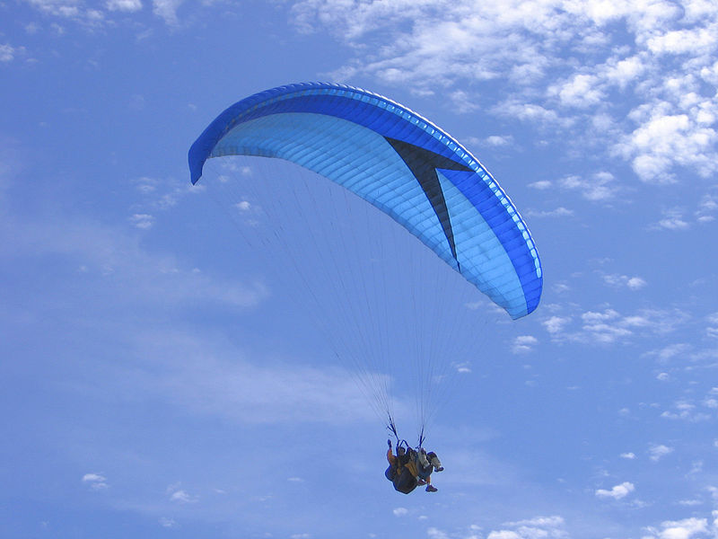 Paragliding, the adventure of flying a paraglider