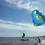 Parasailing on the beach