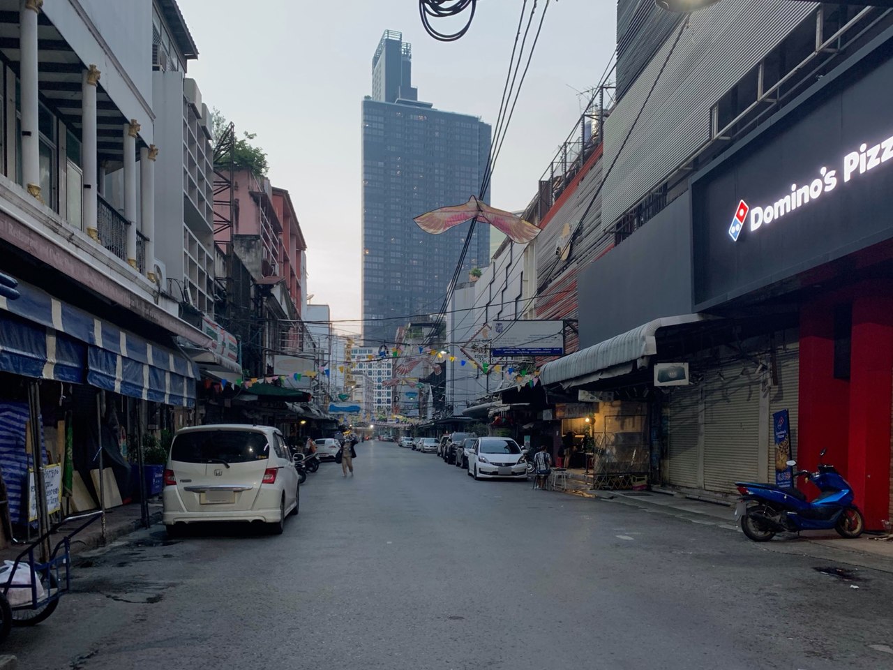 Soi Patpong in Bangkok empty during the COVID-19 pandemic