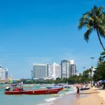 Longtail boat on Pattaya Beach.