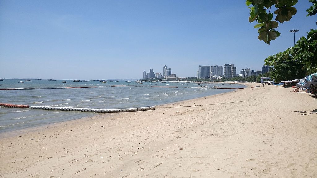 Pattaya beach on a sunny day
