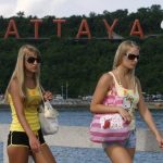 Russian female tourists in Pattaya