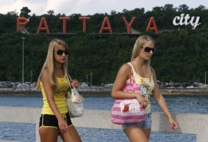 Russian female tourists in Pattaya