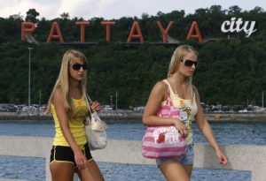 Russian female tourists in Pattaya