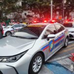 Tourist Police car in Pattaya.