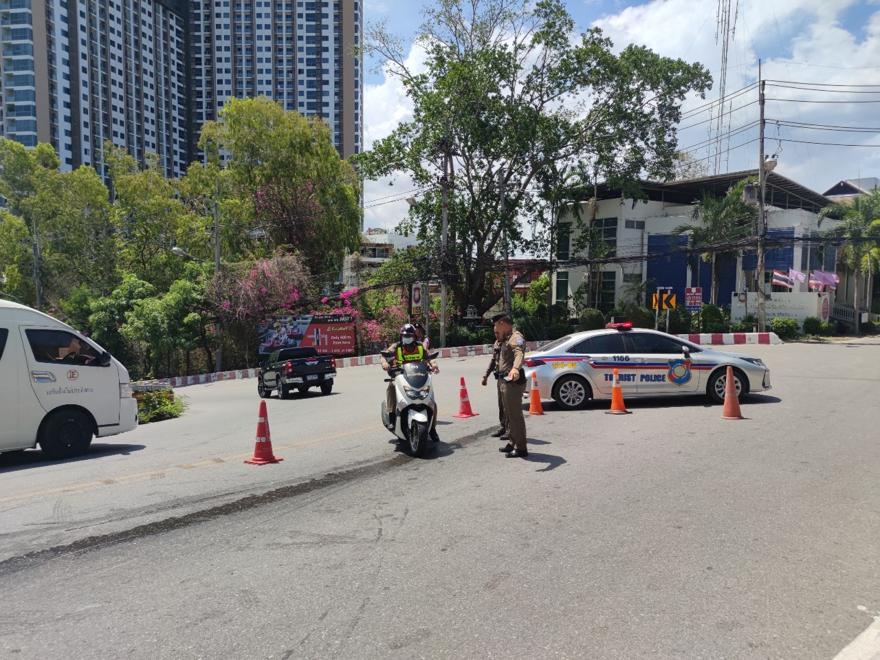 Pattaya Tourist Police checkpoint.