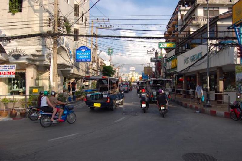 Pattaya Walking Street during daytime