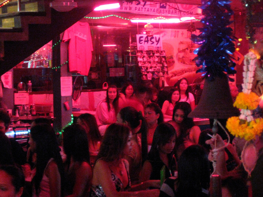 Bar girls in Walking Street, Pattaya