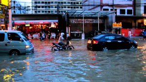 Pattaya Floods Cause Partial Road Collapse on Third Road