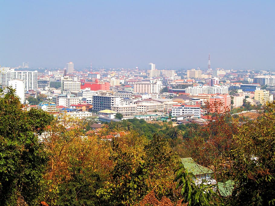Pattaya viewed from a hill