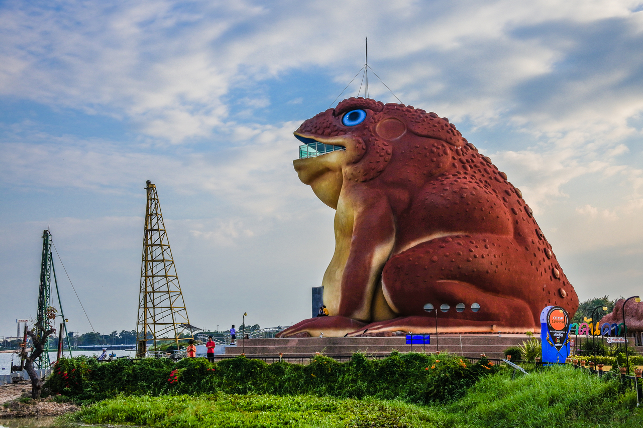 Phayakunkak Museum National, also known as Toad Museum, in Phaya Tan public park in Yasothon, Thailand