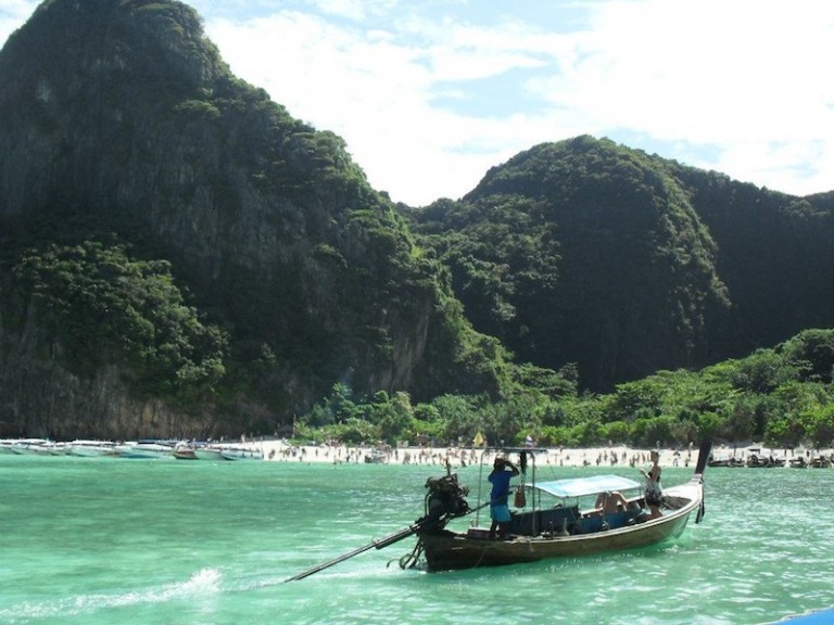 Longtail boat in Phi Phi islands