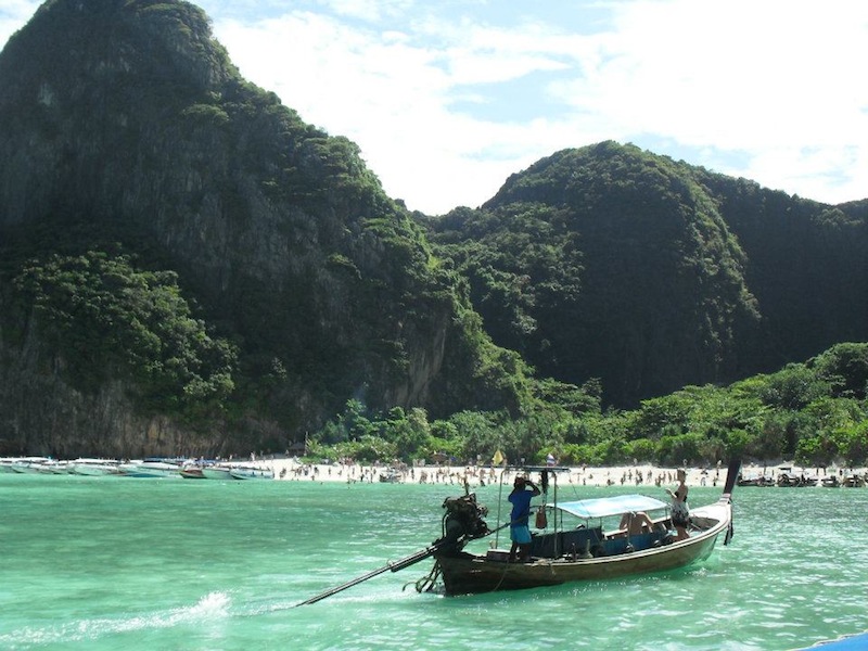 Longtail boat in Phi Phi islands