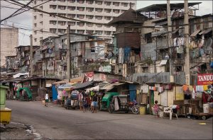 A suburb in Manila city, Philippines