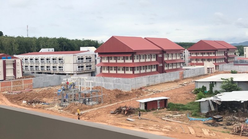 Phuket Provincial Prison under construction in Thalang District