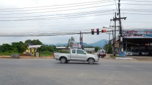 A pickup truck on a road in Phuket