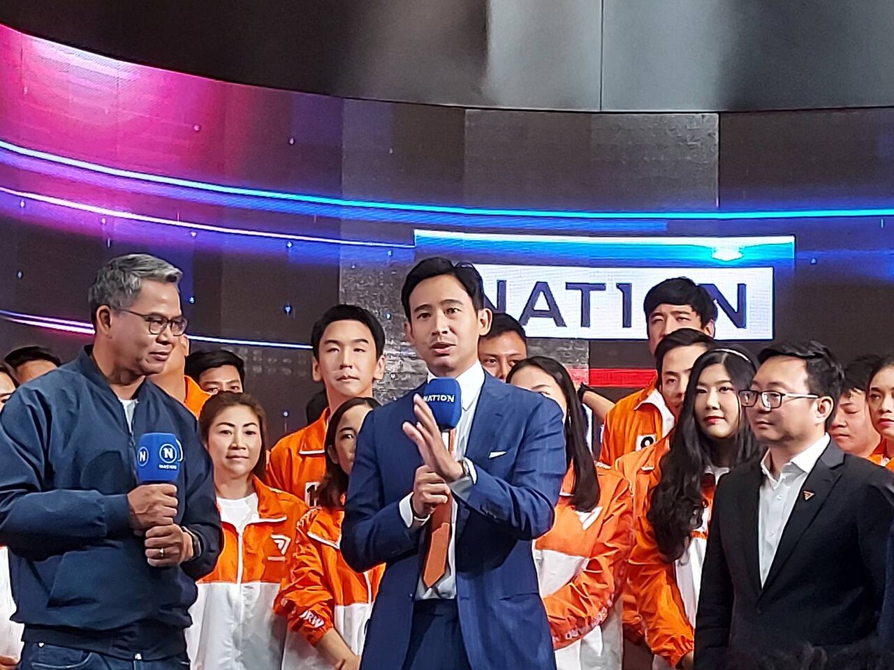 Thai PM Pita Limjaroenrat at Nation Studio.